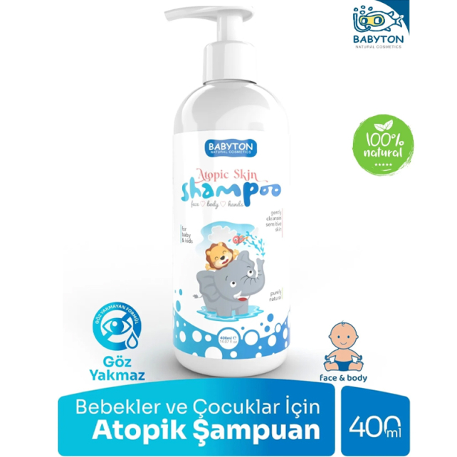 Babyton Atopic Skin - Bebek ve Çocuk Şampuanı 400ml - 2