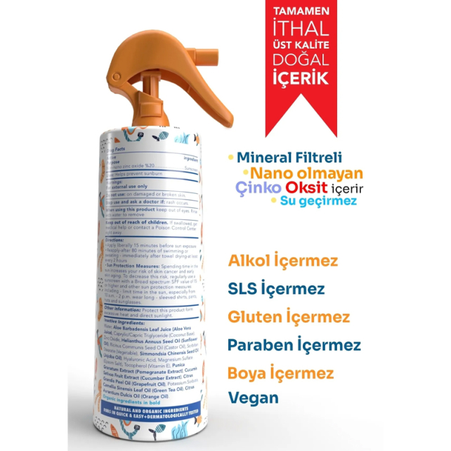 Babyton Mineral Sunscreen Daily Sun Spray SPF30 - Bebek ve Çocuk Güneş Spreyi 200ml - 3