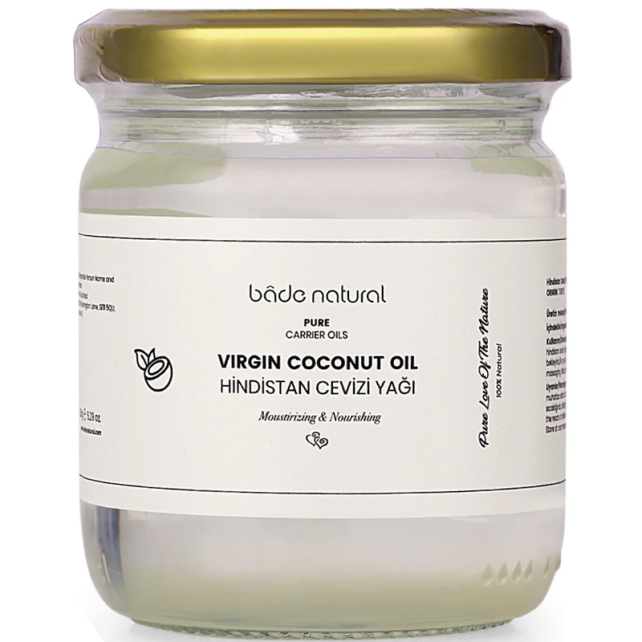 Bade Natural %100 Soğuk Sıkım Hindistan Cevizi Yağı 150g - 1
