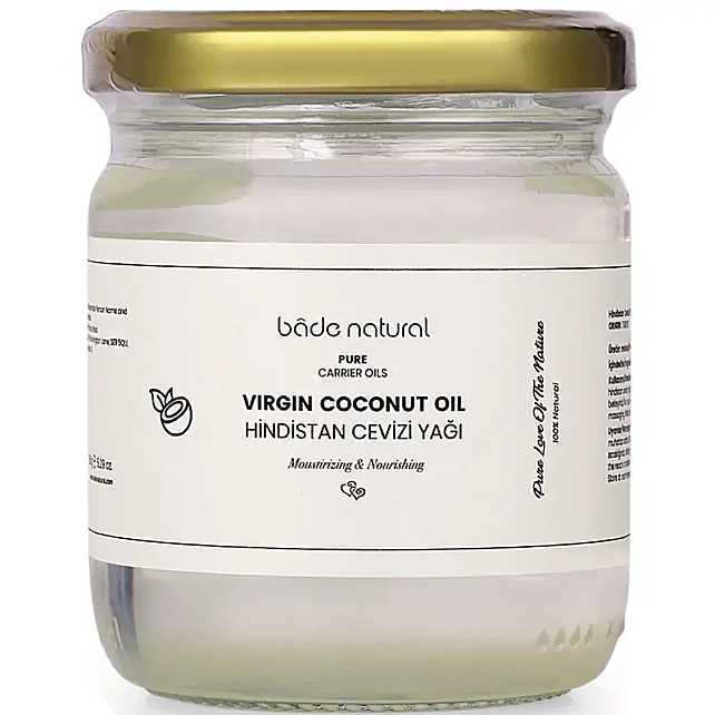 Bade Natural %100 Soğuk Sıkım Hindistan Cevizi Yağı 150gr - 1