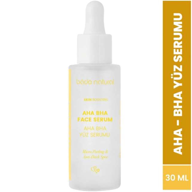 Bade Natural AHA BHA Peeling Etkili Yüz Serumu 30ml - 2