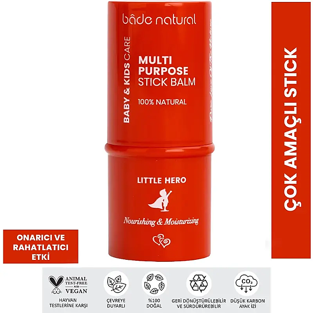 Bade Natural Baby & Kids Care Multi Purpose Stick Balm - Çok Amaçlı Stick 6gr - 2