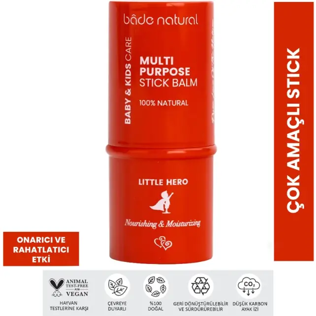 Bade Natural Baby & Kids Care Multi Purpose Stick Balm - Çok Amaçlı Stick 6gr - 2