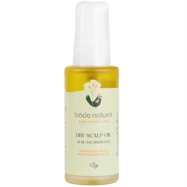 Bade Natural Baby & Mom Care Dry Scalp Oil - Kuru Saç Derisi Bakım Yağı 50ml - 1