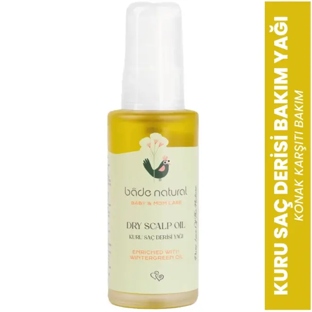 Bade Natural Baby & Mom Care Dry Scalp Oil - Kuru Saç Derisi Bakım Yağı 50ml - 2