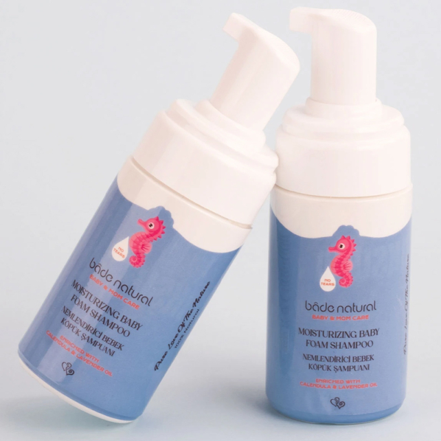 Bade Natural Baby Mom Care Moisturizing Baby Foam Shampoo - Bebek Köpük Şampuan 100ml - 4