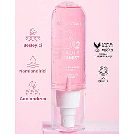 Bade Natural Beauty Vitamist B12 Vitamini & Gül Yüz Spreyi 100ml - 6