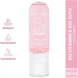 Bade Natural Beauty Vitamist B12 Vitamini & Gül Yüz Spreyi 100ml - 2