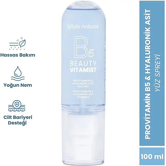 Bade Natural Beauty Vitamist Provitamin B5 & Hyaluronik Asit Yüz Spreyi 100ml - 2