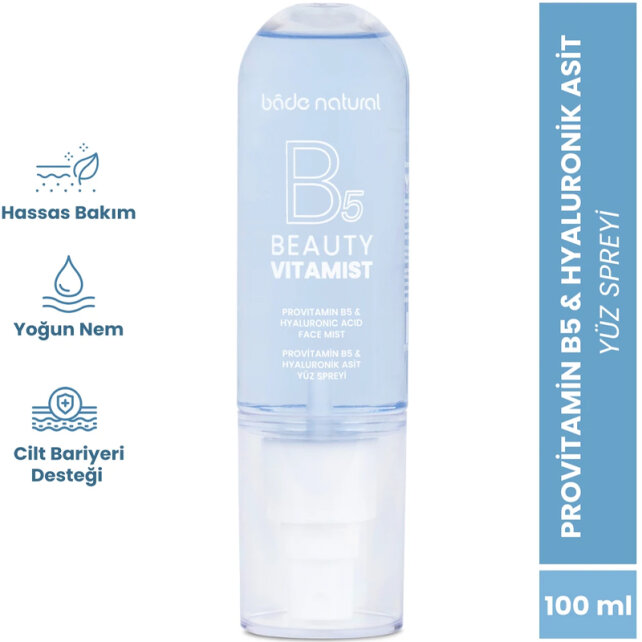 Bade Natural Beauty Vitamist Provitamin B5 & Hyaluronik Asit Yüz Spreyi 100ml - 2