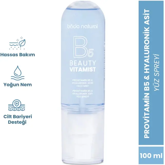 Bade Natural Beauty Vitamist Provitamin B5 & Hyaluronik Asit Yüz Spreyi 100ml - 2