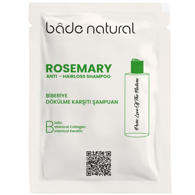 Bade Natural Biberiye Dökülme Karşıtı Saç Bakım Şampuanı 5ml - 1