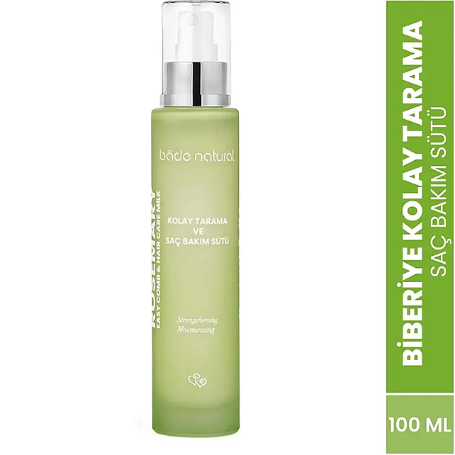 Bade Natural Biberiye Kolay Tarama Saç Bakım Sütü 100ml - 2