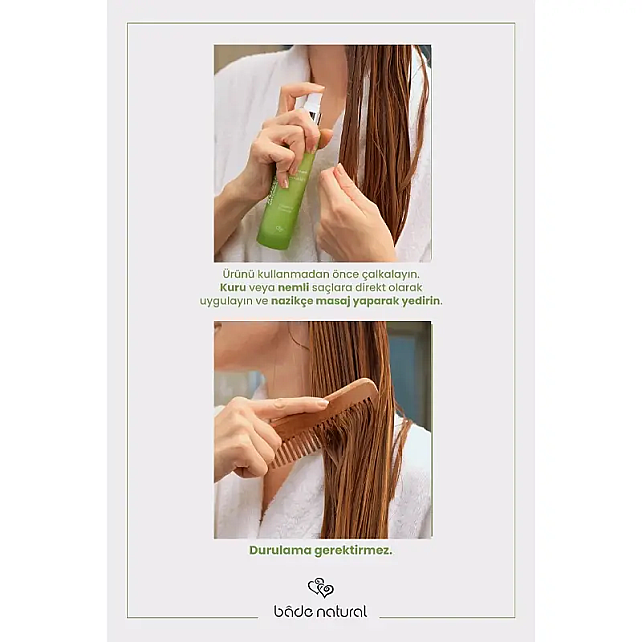 Bade Natural Biberiye Kolay Tarama Saç Bakım Sütü 100ml - 4