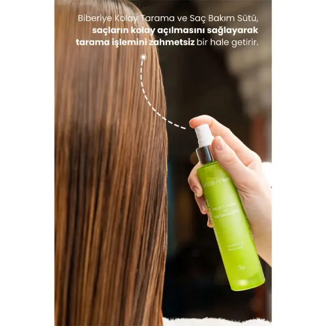 Bade Natural Biberiye Kolay Tarama Saç Bakım Sütü 100ml - 5