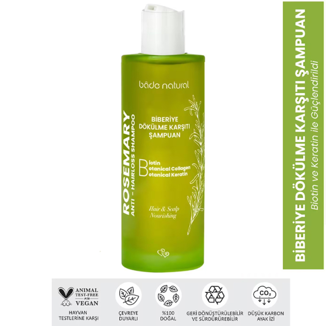 Bade Natural Biberiye Saç Bakım Şampuanı 200ml - 2