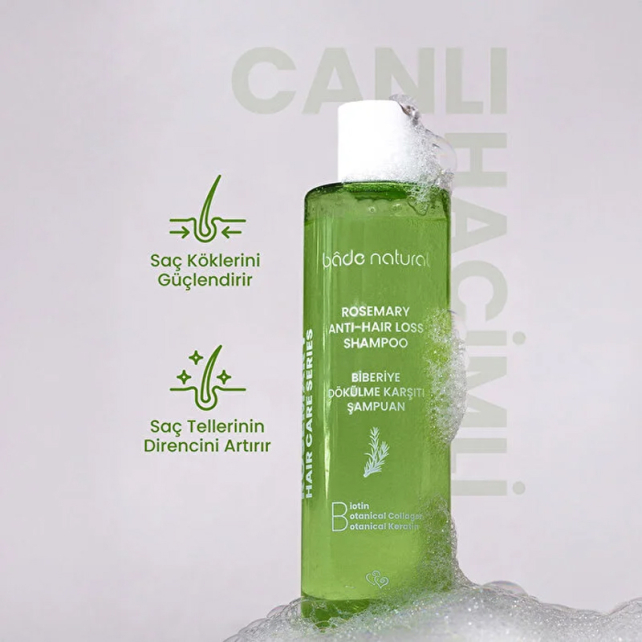 Bade Natural Biberiye Saç Bakım Şampuanı 250ml - 5