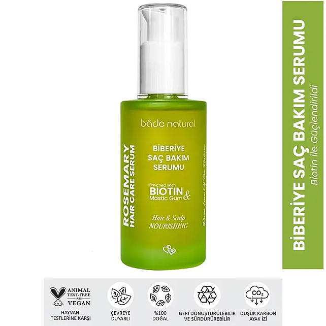 Bade Natural Biberiye Saç Bakım Serumu 50ml - 2