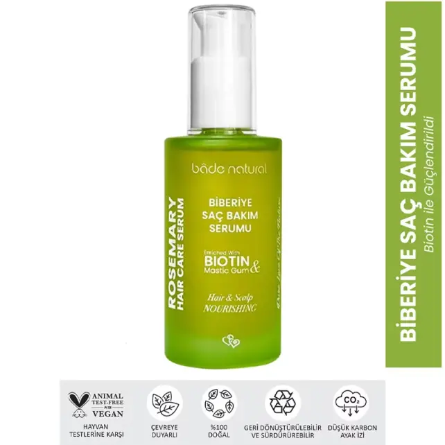 Bade Natural Biberiye Saç Bakım Serumu 50ml - 2