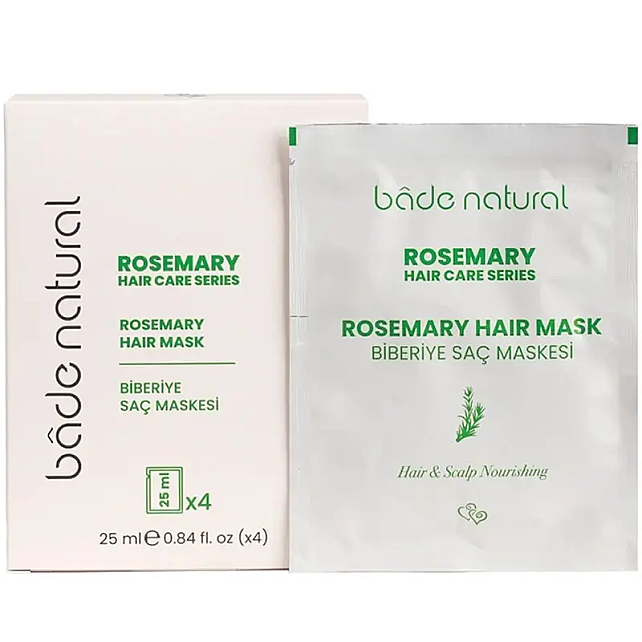 Bade Natural Biberiye Saç Maskesi 4x25ml - 1