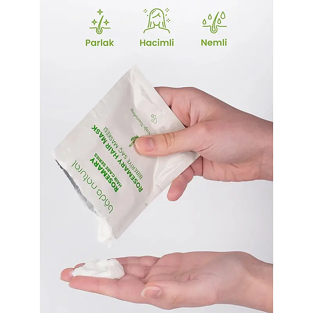 Bade Natural Biberiye Saç Maskesi 4x25ml - 5