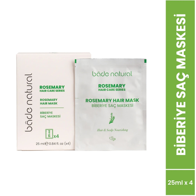 Bade Natural Biberiye Saç Maskesi 4x25ml - 2