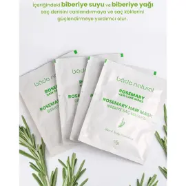 Bade Natural Biberiye Saç Maskesi 4x25ml - 4