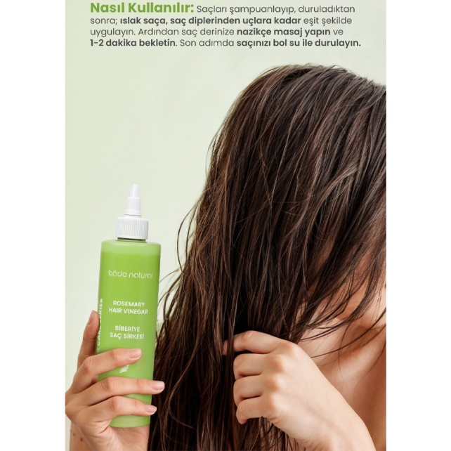 Bade Natural Biberiye Saç Sirkesi 250ml - 5