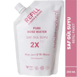 Bade Natural Doğal Gül Suyu - Refill 200ml - 2