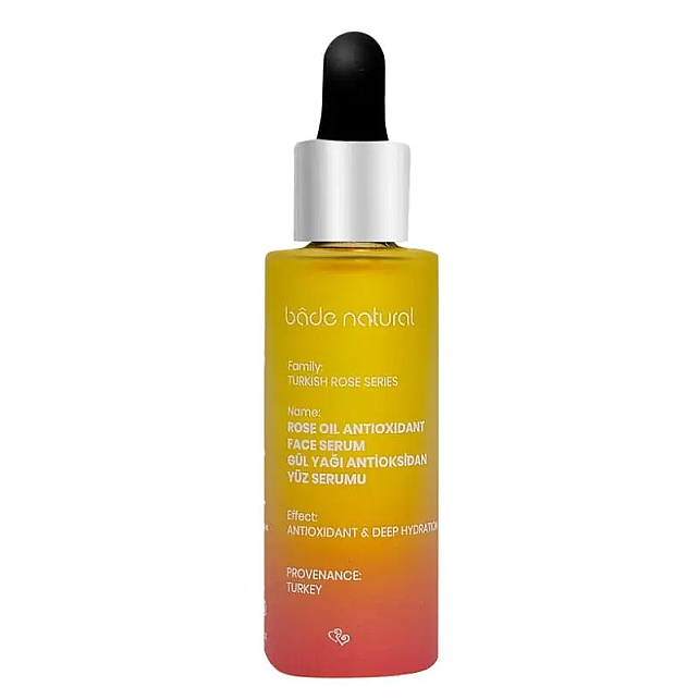Bade Natural Gül Yağı Antioksidan Yüz Serumu 30ml - 1