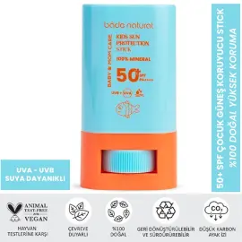 Bade Natural Kids Sun SPF 50+ Çocuk Güneş Koruyucu Stick 16g - 2