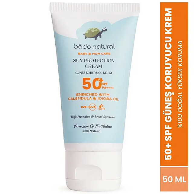 Bade Natural Kids Sun SPF 50+ Bebek ve Çocuk Güneş Kremi 50ml - 3