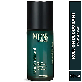Bade Natural Men's Garage - Erkek Roll-On Deodorant 50ml - 2