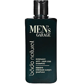 Bade Natural Men's Garage - Erkekler İçin Biberiye Dökülme Karşıtı Şampuan 300ml - 1
