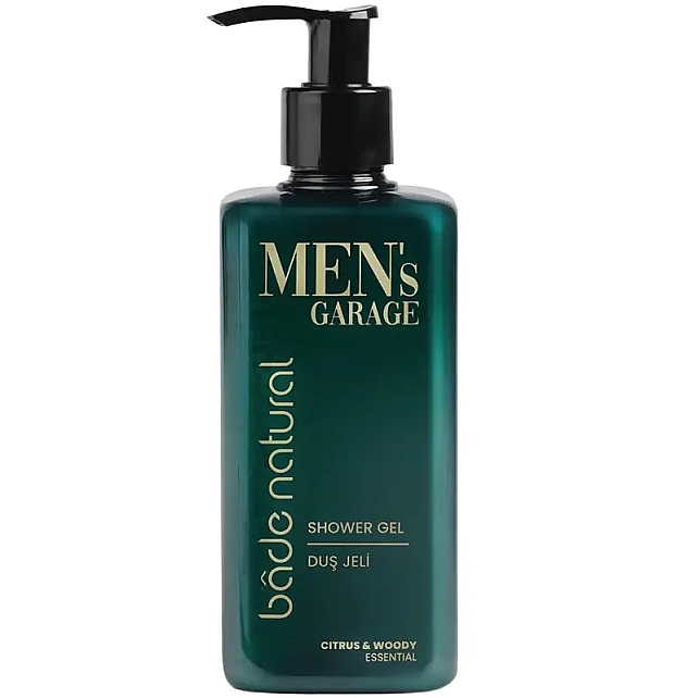 Bade Natural Men's Garage Shower Gel - Erkekler İçin Duş Jeli 300ml - 1