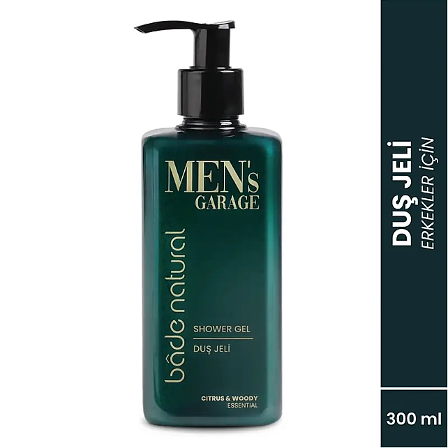Bade Natural Men's Garage Shower Gel - Erkekler İçin Duş Jeli 300ml - 2