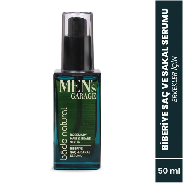 Bade Natural Men's Garage - Biberiye Saç & Sakal Serumu 50ml - 2