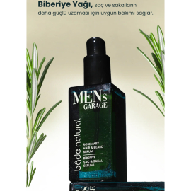 Bade Natural Men's Garage - Biberiye Saç & Sakal Serumu 50ml - 4