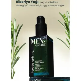 Bade Natural Men's Garage - Biberiye Saç & Sakal Serumu 50ml - 4