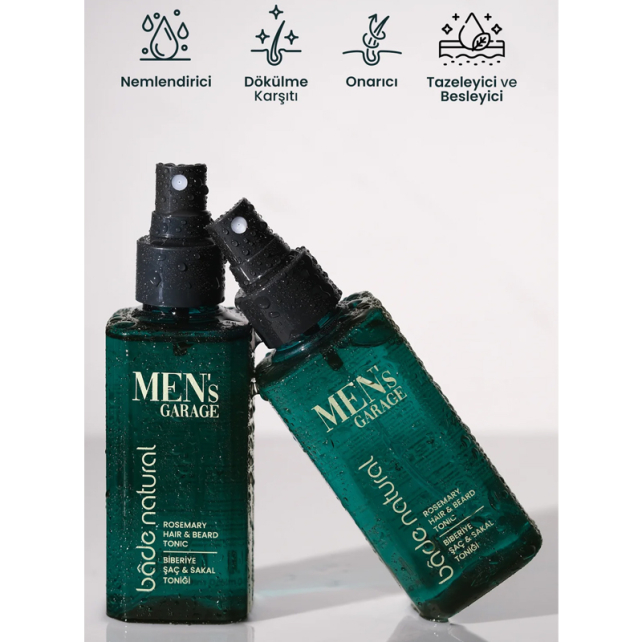 Bade Natural Men's Garage - Biberiye Saç & Sakal Toniği 150ml - 4