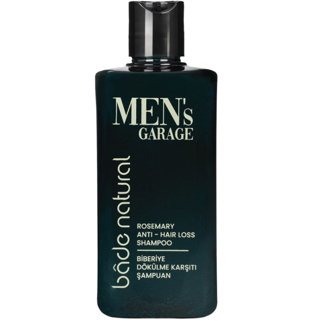 Bade Natural Men's Garage - Erkekler İçin Biberiye Dökülme Karşıtı Şampuan 300ml - 1