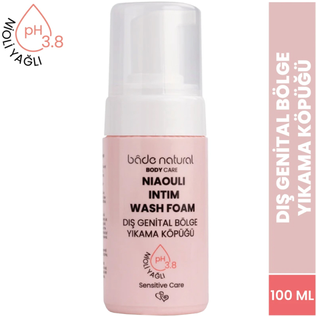 Bade Natural Niaouli Intim Wash Foam - Dış Genital Bölge Yıkama Köpüğü 100ml - 2