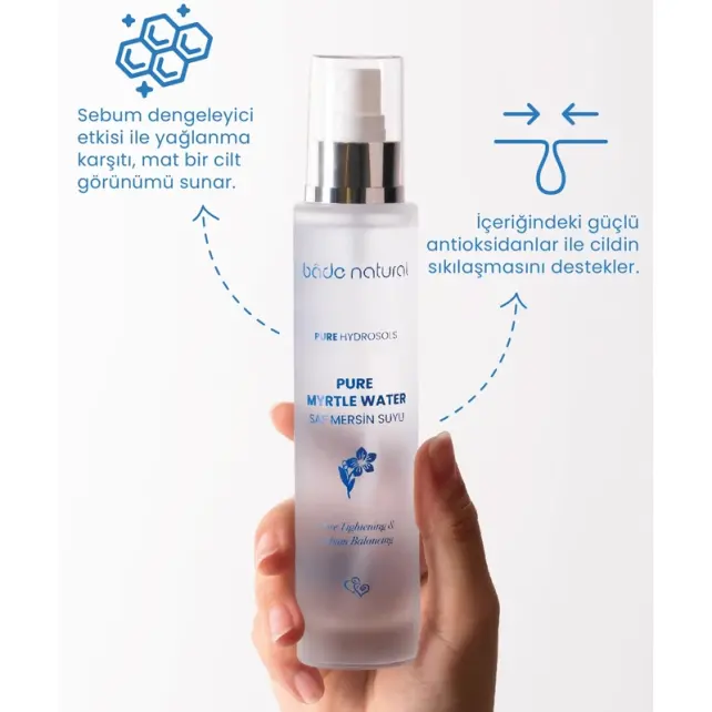 Bade Natural Pure Myrtle Water - Saf Mersin Suyu 100ml - 3