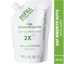 Bade Natural Saf Biberiye Suyu - Cilt ve Saç Toniği Refill 200ml - 2