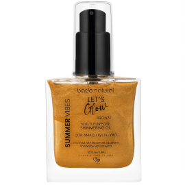 Bade Natural Summer Vibes Lets Glow Shimmering Oil Bronze - Çok Amaçlı Işıltılı Yağ 50ml - Bade Natural
