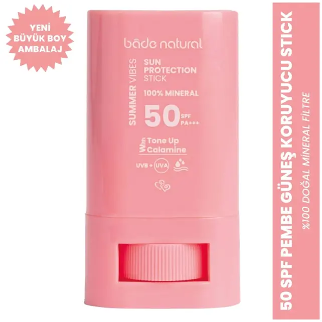 Bade Natural Sun Protection Stick SPF 50+ Mineral Güneş Koruyucu 16gr - 4