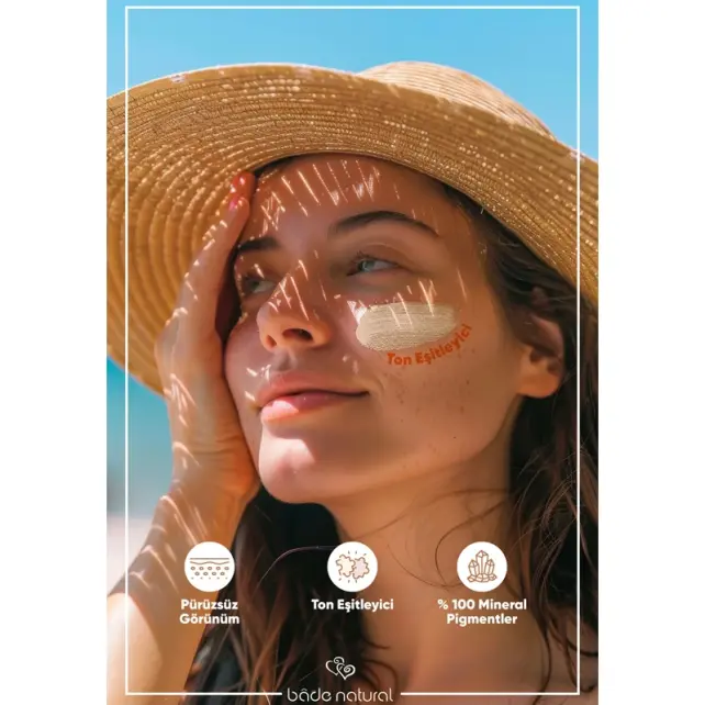 Bade Natural Tinted Sun Protection Milk - Renkli Güneş Koruyucu Süt 30ml - 3