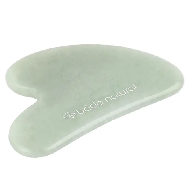 Bade Natural Yeşil Kuvars Gua Sha Yüz Masaj Taşı - 1