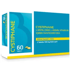 Bailleul Dermatoloji Cystiphane L-Sistin, Çinko, L-Arjinin, Vitamin B6 içeren Takviye Edici Gıda 60 Tablet - Bailleul Dermatoloji