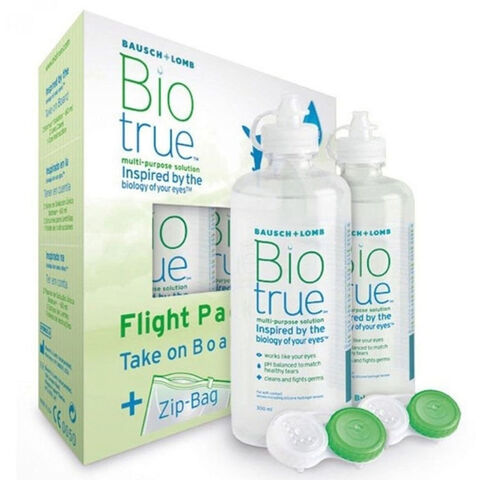 Bausch Lomb Bio True Flight Pack Lens Solüsyonu 2 x 60ml Bausch Lomb Bio True Flight Pack Lens Solüsyonu 2 x 60ml